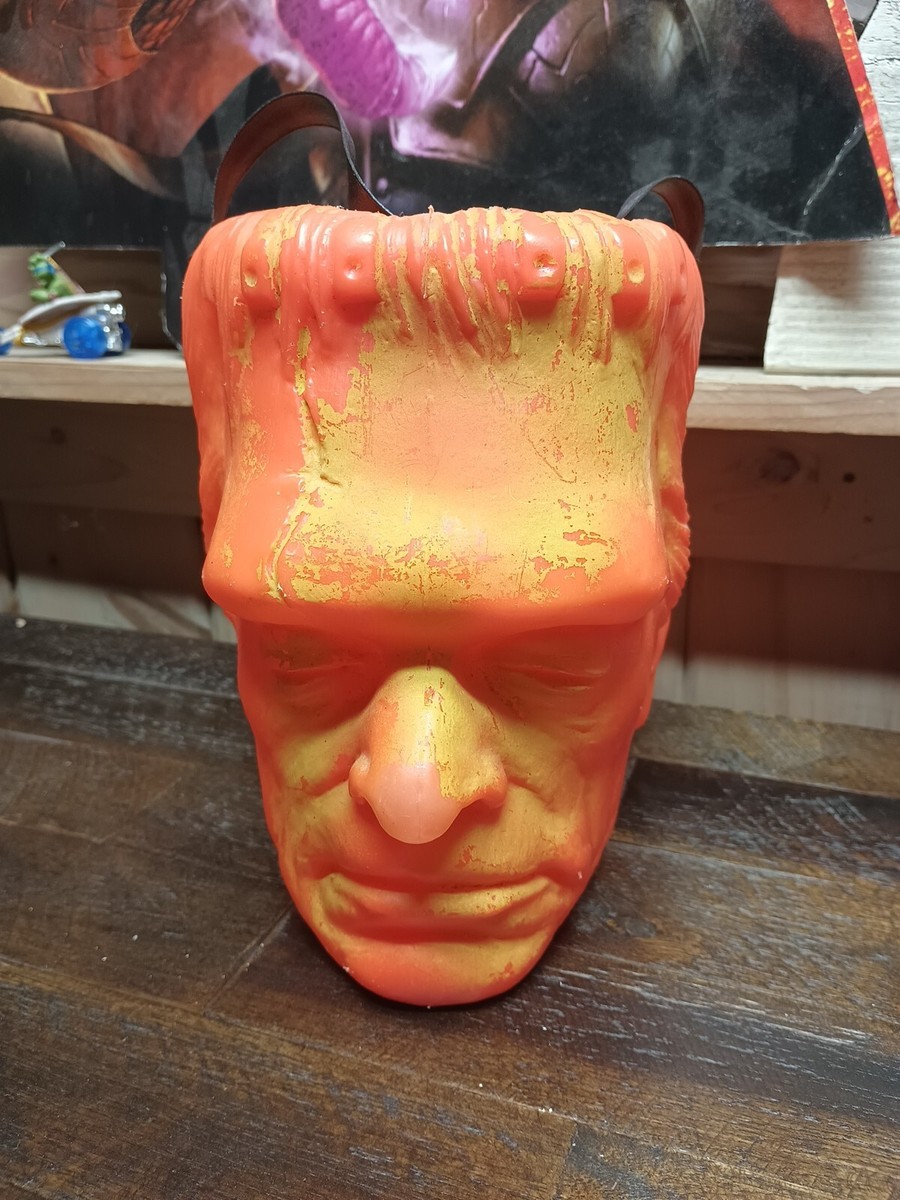 1964 Frankenstein Glenn Strange Clintoy Blow Mold Halloween Candy