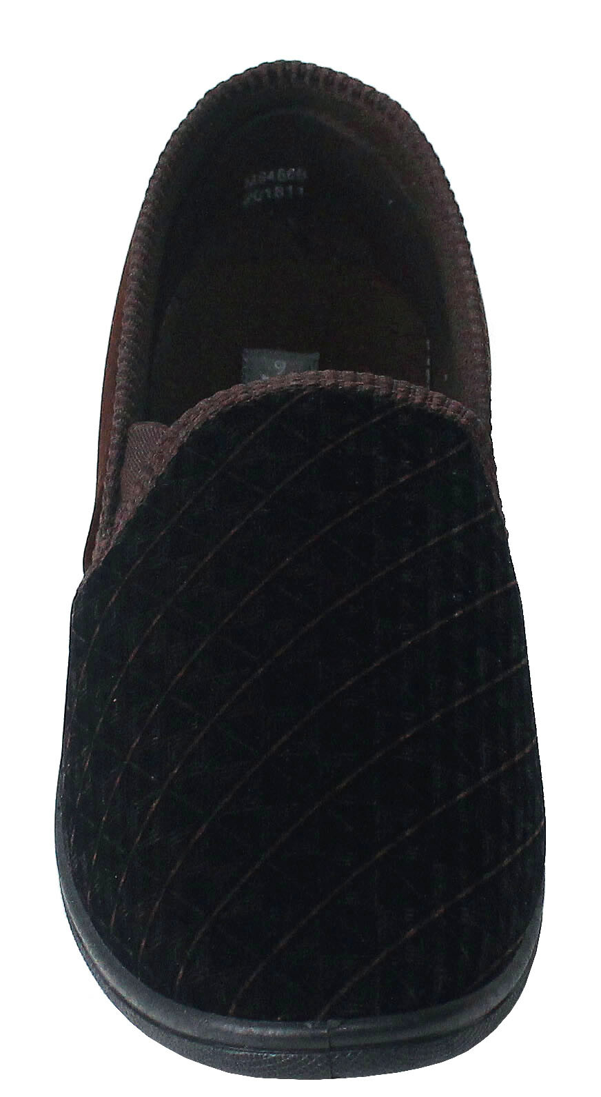 SAOLA NUOVE PANTOFOLE DA INTERNO UOMO UOMO UOMO TWIN GUSSET SLIP ON VELLUTO ECOPELLE SUOLA RIGIDA