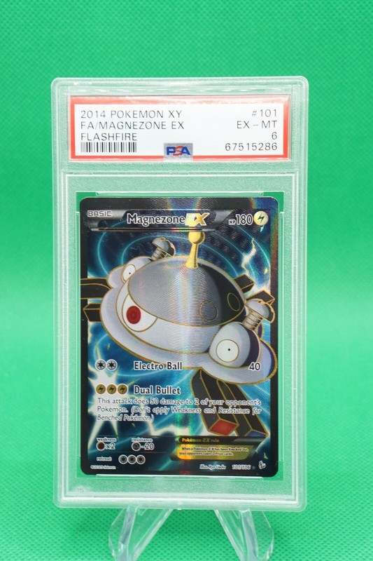 2014 Pokemon XY Flashfire Full Art #101 Magnezone EX PSA 6 ES6