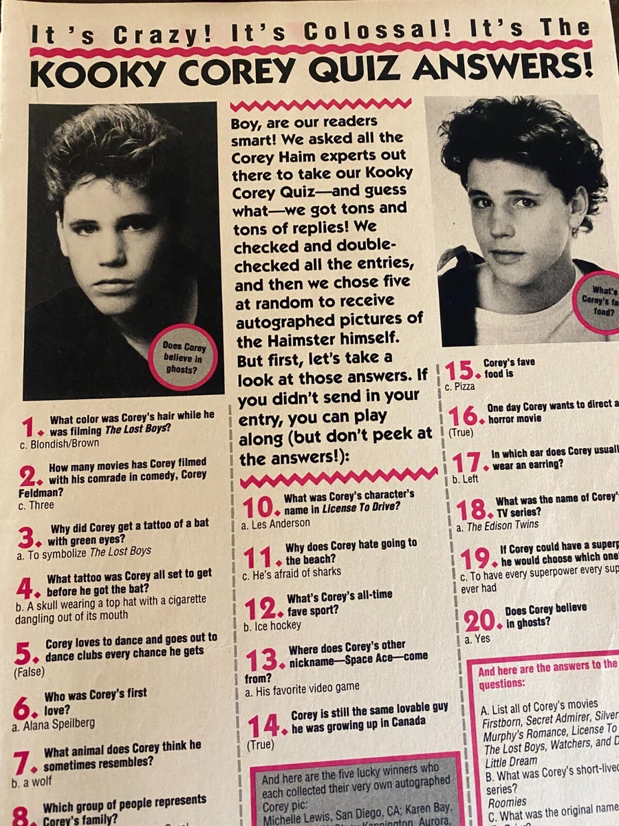 Corey Haim Movies List