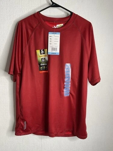 NWT ZeroXposur Sun Protection Quick Dry UPF 50 Short Sleeve T-Shirt Men Size L