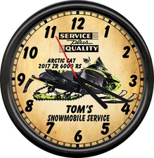 Personalized Snowmobile 2017 Arctic Cat ZR6000 RS Roger Skime Ed Sign Wall Clock
