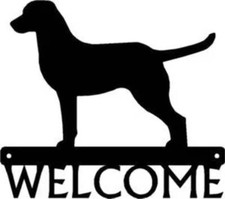 Chesapeake Bay Retriever Dog Welcome Sign - Made in America - Outdoor Decor