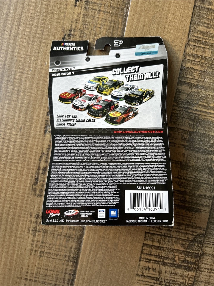 Wave 7 NASCAR Authentics #1 2018 Jamie McMurray Jr 1:64 Die Cast McDonald's Foto 2 de 2