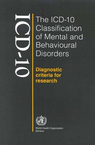 The ICD-10 classification of mental and behavioural disorders (Tascabile)