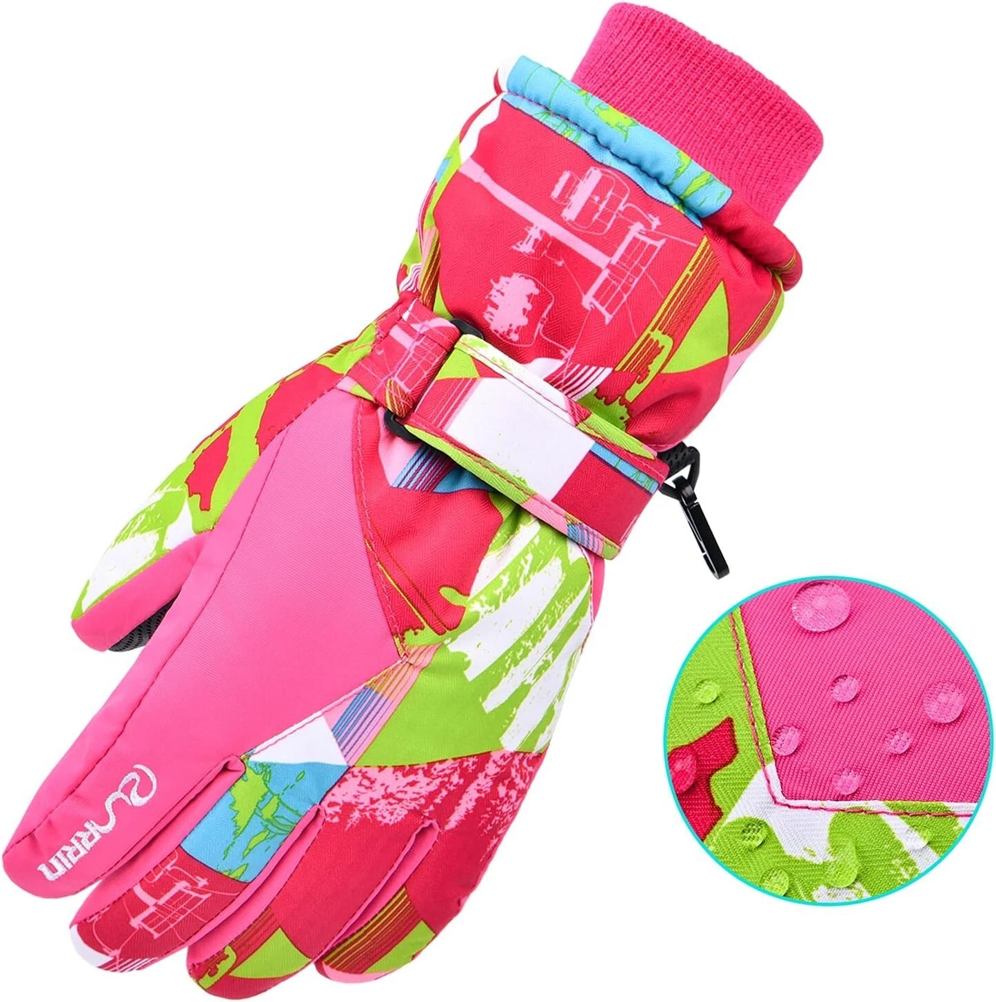 RunRRIn Ski Gloves, Winter Warmest Waterproof and Breathable Snow Gloves for ...
