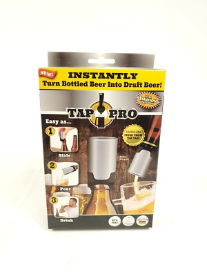 Tap Pro Bottle Adapter Instantly Turn Bottled Beer Into Draft Beer New Sealed