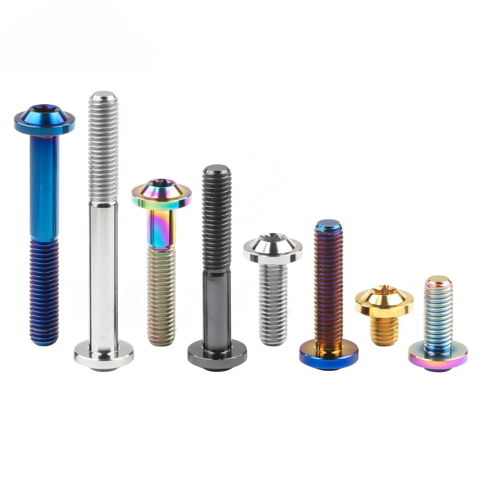 Tornillo Torx Tornillo Titanio M8x1.25 10 15 20 25 30 35 40 50 60 70 mm 2 piezas - Imagen 3 de 4