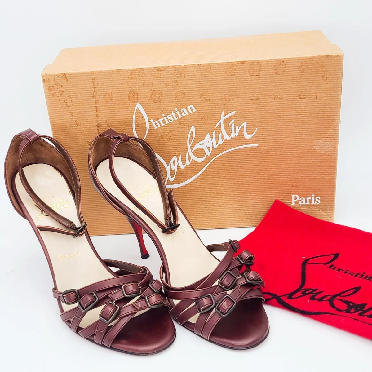 Christian louboutin cheap strappy heels