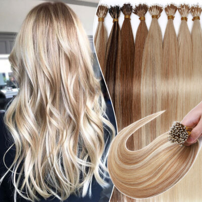 200PCS Thick 100% Remy Human Hair Extensions Nano Ring Micro Loop Balayage Ombre