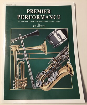 Premier Performance by Ed Sueta OBOE Book 2 Two Sheet Music Studies NEW