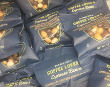 NEW 3 Trader Joe's Coffee Lovers Chocolate Covered Espresso Beans