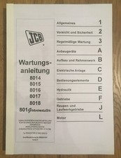 JCB 8014 8015 8016 8017 8018 Manuale di riparazione