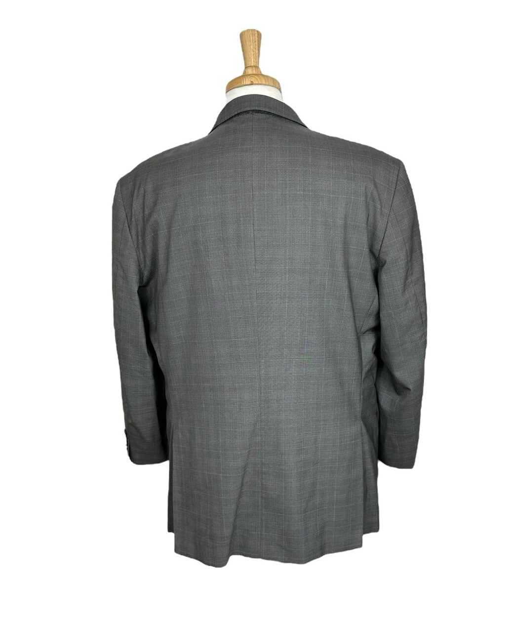 Peter Millar Gray Blue Windowpane Checked Wool Me… - image 4