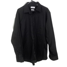 Boston Fine Tailoring Black Long Sleeve Mens Formal Slim Fit Size 44 - AU XL