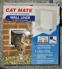 NEW Cat Mate Cat Flap Wall Liner White Use W/234W 235W 234G 235G 234B 235B Dog