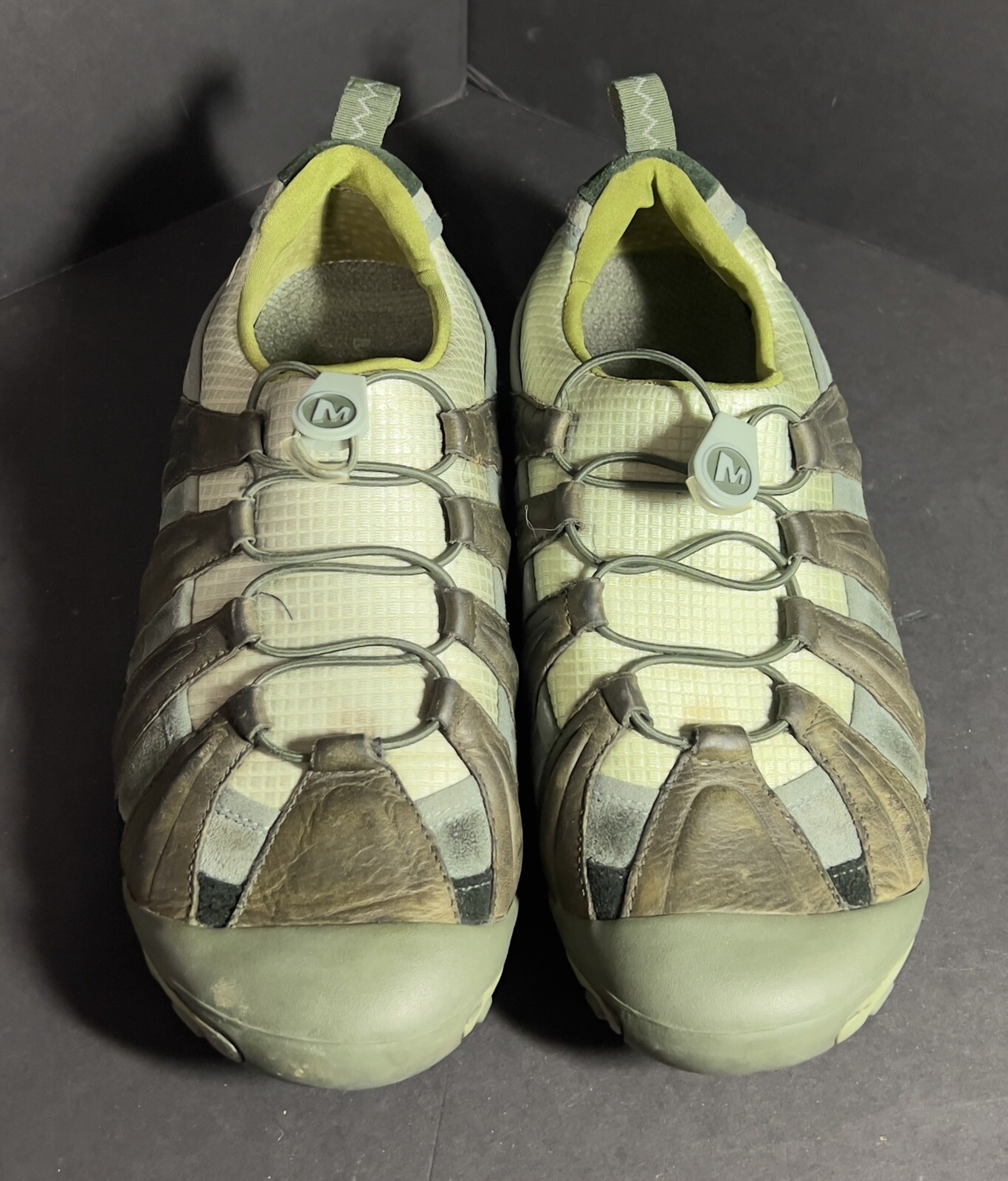 Size 9.5 Merrell Caper Desert Sage Trail Running Shoe Womens 36134 Green Brown