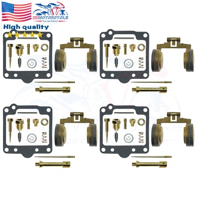 4X For Yamaha XS1100 XS1100S 78-79 Carburetor Carb Rebuild Repair Kit & Float-US