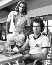 BJORN BORG AND JOHN McENROE TENNIS LEGENDS - 8X10 PUBLICITY PHOTO (RT124)