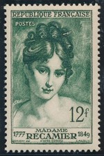 TIMBRE FRANCE 875** MMe récamier 1950