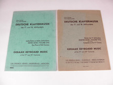 Raro Vecchia Spartiti Tedesco Musica Pianoforte Del 17. E 18. Secolo Volume 1 -