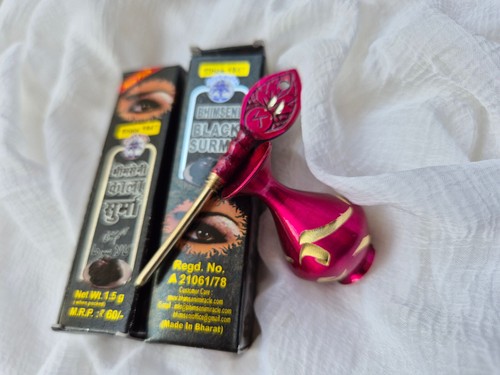 Arabian AL ATHMAD ASMAD Natural BLACK Surma Kohl Kajal Eyeliner Kuhl Powder++ - Picture 23 of 28