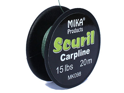 MIKA Products Scuril Carp Line 20m - Vorfach, Vorfachschnur, Carp, Angeln, Rig