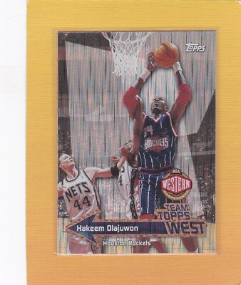 2000 TEAM TOPPS BASKETBALL HAKEEM OLAJUWON #TT13 ROCKETS NMMT/MINT *67692