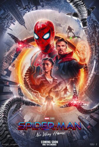 Spider-Man: No Way Home Movie Poster (24x36) - Holland, Zendaya, Cumberbatch 8