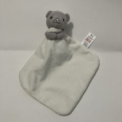 Tesco F+F Gray Bear Security Blanket Comforter Soother Baby