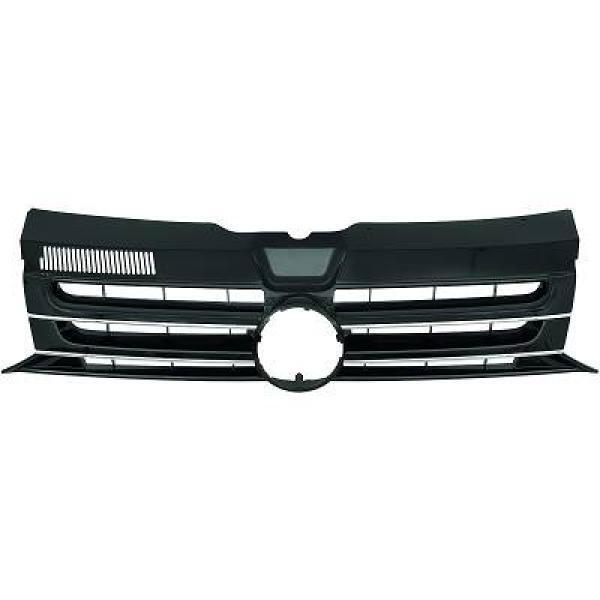 KüHlergrill Passend FüR Transpiegel T5 Baujahr 09-15 Schwarz-Chrom-image