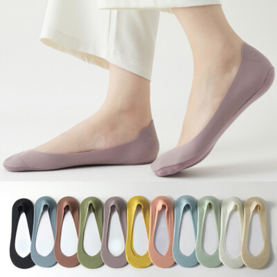 5/3 Paar Footsie Ballet No Show Invisible Socken Für Damen   