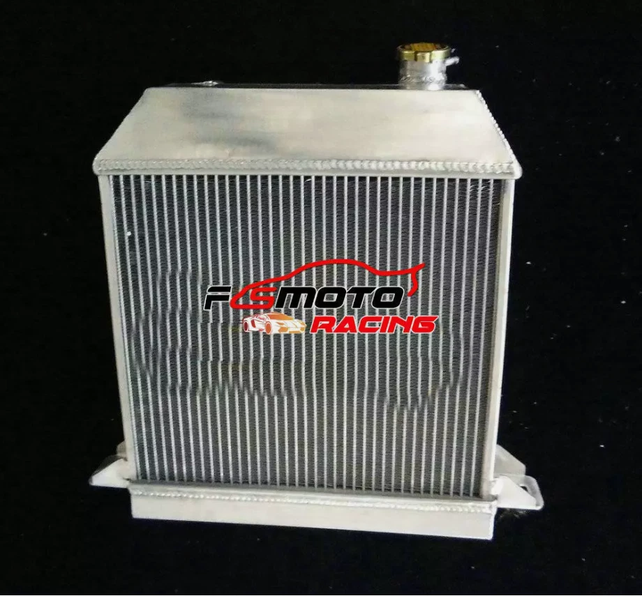 Aluminum Radiator + Fan For 1954-1968 1967 1966 1965 Morgan Plus 4 Four 2.1L - Image 3 of 4
