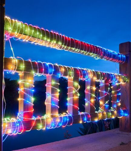 LED Solar String Lights Waterproof Fairy Christmas Garden Outdoor RopeStrip Lamp