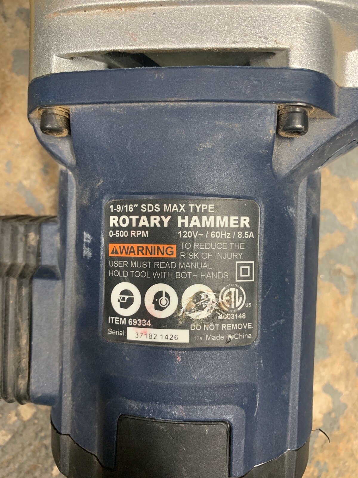 Chicago Electric Rotary Hammer eBay