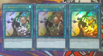 3x El Shaddoll Fusion 1st Edition Ultra Rare DUPO-EN096 Yu-Gi-Oh!