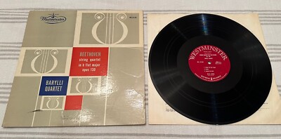 Barylli Quartet Beethoven In B Flat Major Opus 130 WL5129 Westminster Red Label