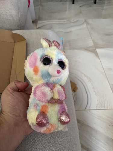Ty Beanie Boos Bloomy Bunny Rabbit Soft Toy 8.5" 2018 #803 - Picture 6 of 8