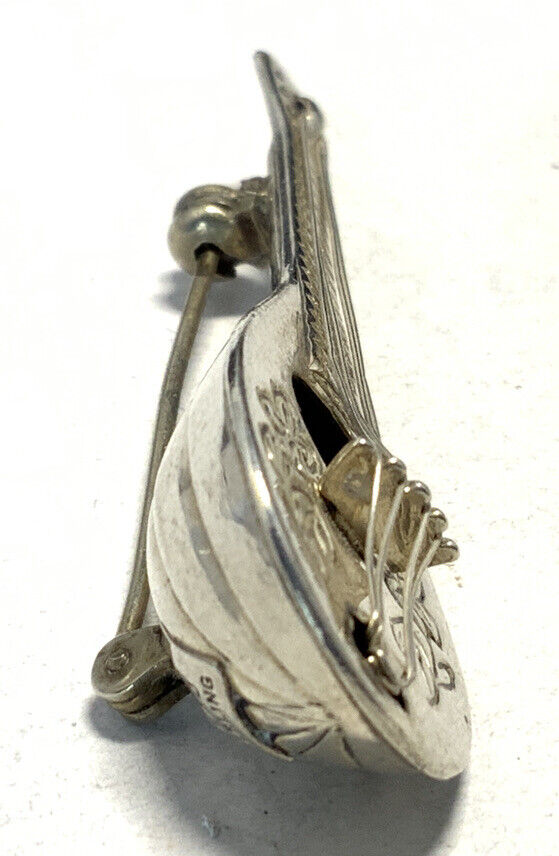 Beau Sterling Silver 925 Mandolin Pin GO04 - image 5