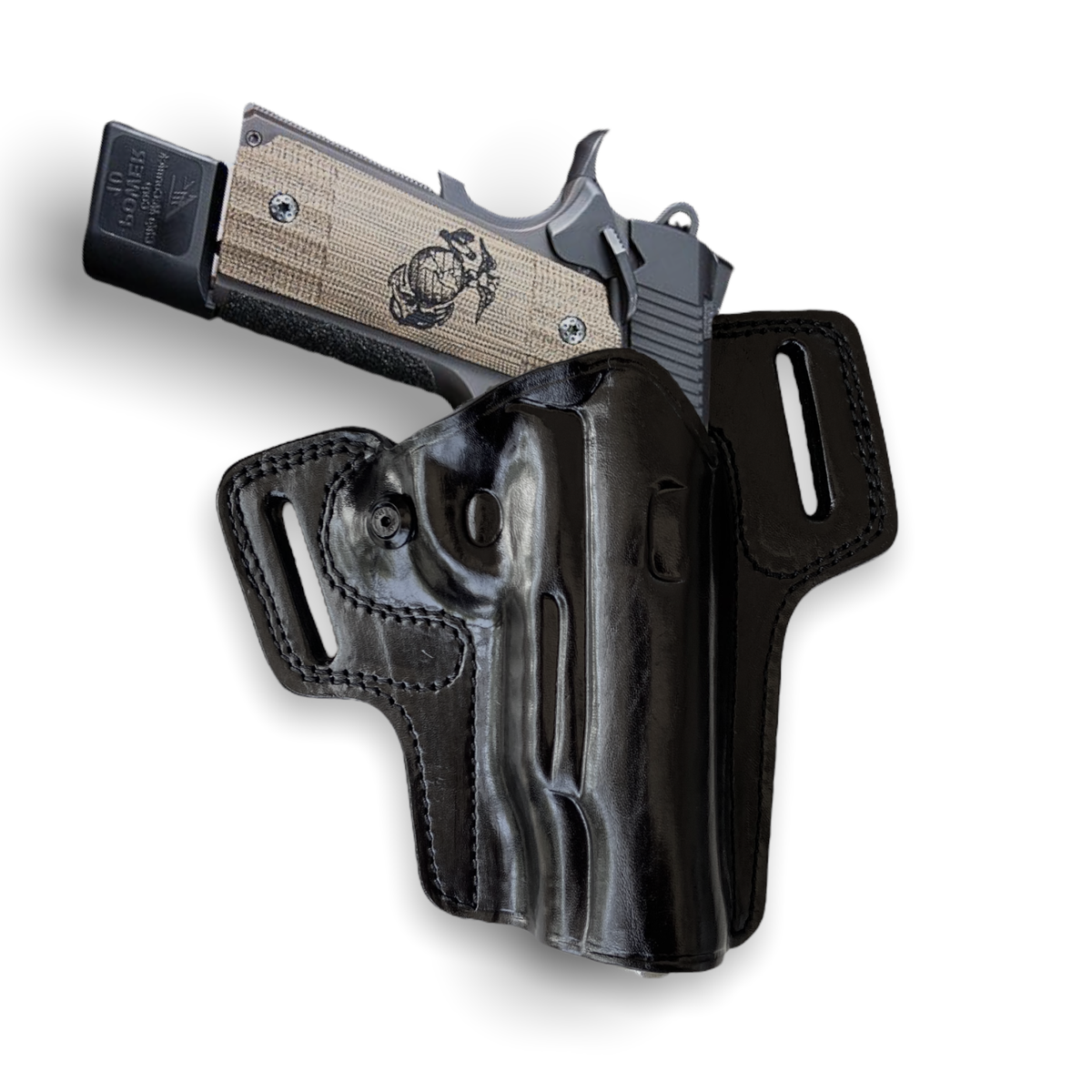 Colt 1911 Combat Master Optic Ready Leather Holster Choose Color  display picture 1