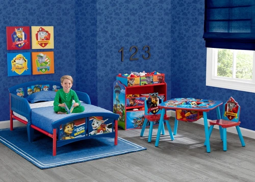 Toddler Bed For Boys Girls With Guard Rails Kids Children Paw Patrol Bed - Picture 4 of 8