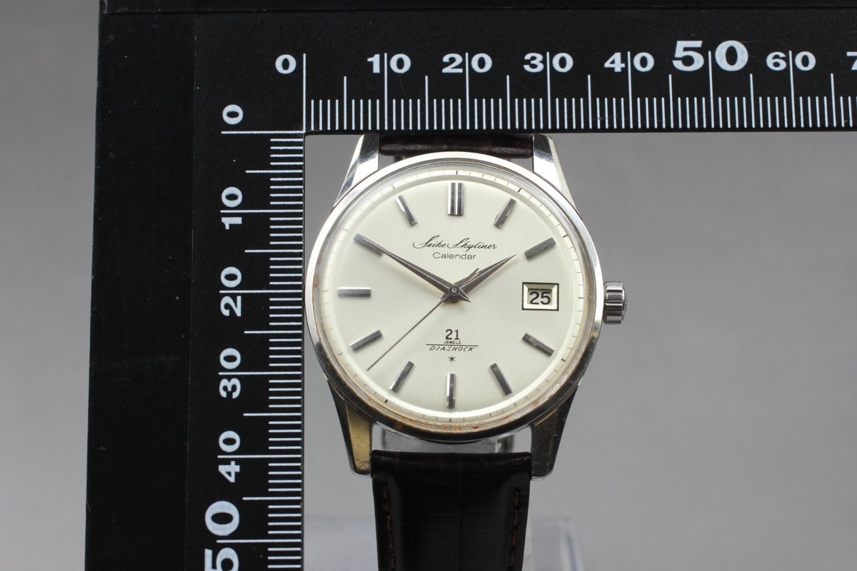EXC+5* Vintage Seiko Skyliner Calendar J15019 Hand Winding Men's