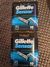 Gillette Sensor  2 Pack  Total Of 20 Cartridges Made In Poland Free Shipping