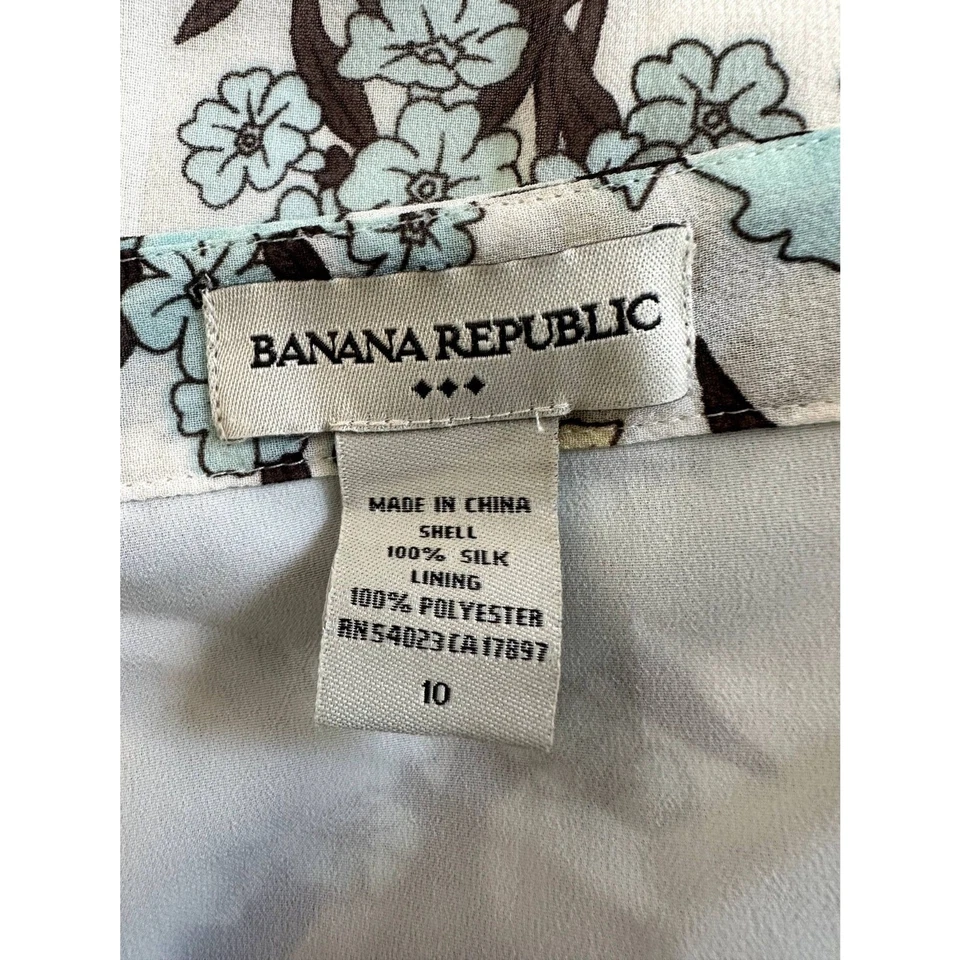 Y2K Floral Ruffle Midi Skirt Cream Blue Yellow Brown Vintage Garden Party Skirt - Image 3 of 4