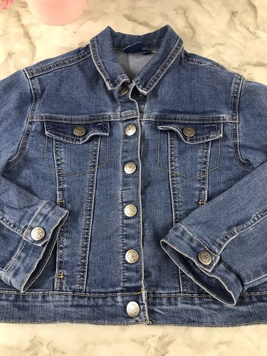 Disney Encanto Decorate Kids Denim Jacket Size M 7/8 PRECIOUS EMBLEM - Picture 3 of 7
