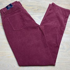 NEW Brooks Brothers Red Fleece Corduroy Pants Boys Size 20 Burgundy Red