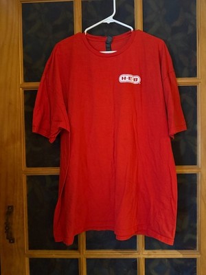HEB Grocery Store T-Shirt Uniform Men's Size 3XL Red Serving Texans Since 1905