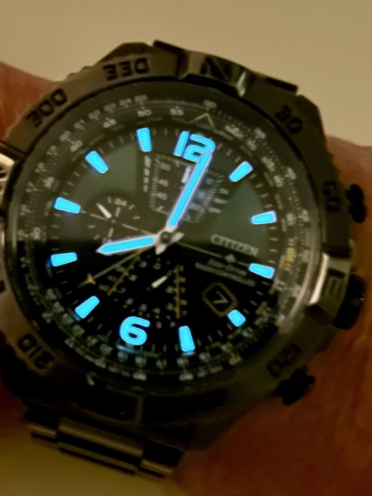 Citizen Promaster Navihawk AT822756X 48mm Grey Stainless Steel Men's Watch