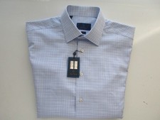 David Donahue Trim Spread Men Dress Shirt 17  32-33 145 U84.G59