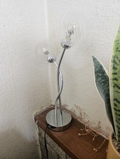 glass lamp only used once from argos
